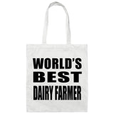 World's Best Dairy Farmer - Tote Bag White