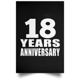 18th Anniversary 18 Years Anniversary - Poster Portrait