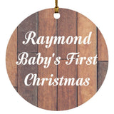 Raymond Baby's First Christmas - Circle Ornament E