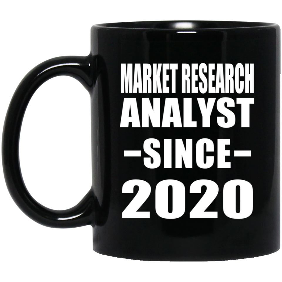 Market Research Analyst Since 2020 - 11oz Coffee Mug Black
