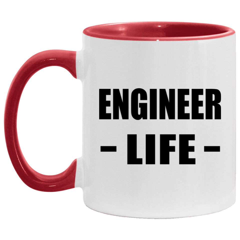 Engineer Life - 11oz Accent Mug Red