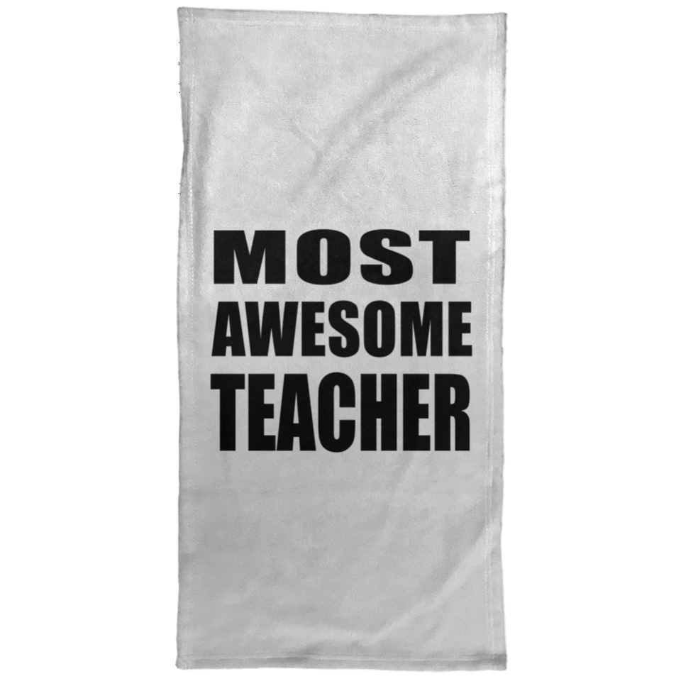 Most Awesome Teacher - Hand Towel