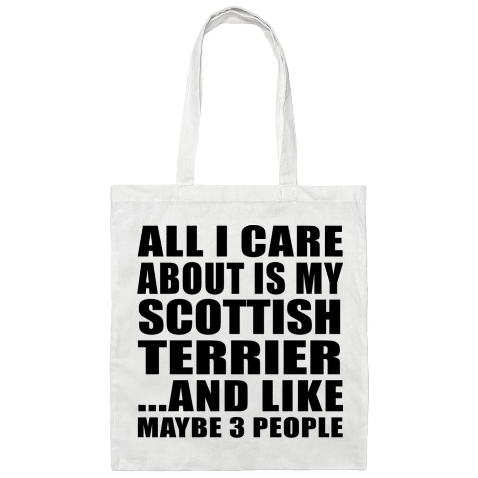 All I Care About Is My Scottish Terrier - Tote Bag White