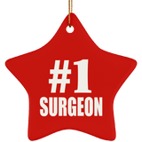 Number One #1 Surgeon - Star Ornament