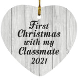 First Christmas With My Classmate 2021 - Heart Ornament F