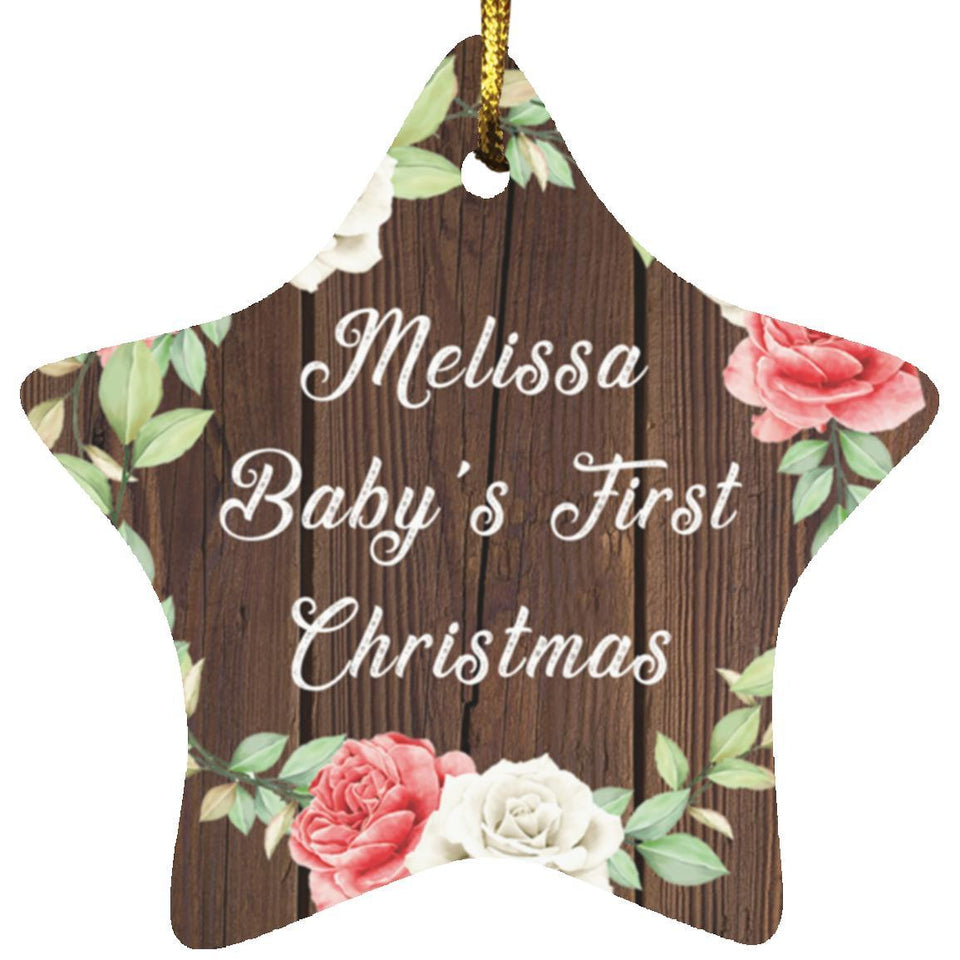 Melissa Baby's First Christmas - Star Ornament A