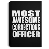 Most Awesome Corrections Officer - Canvas Portrait