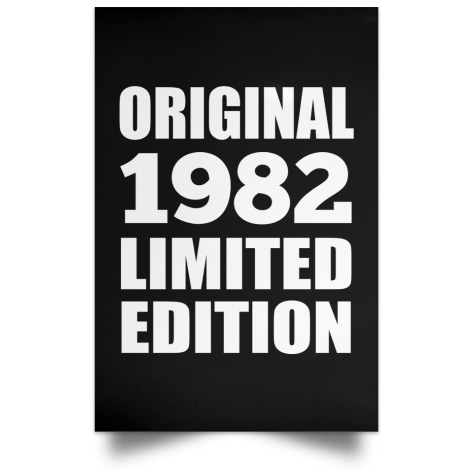 42nd Birthday Original 1982 Limited Edition - Poster Portrait