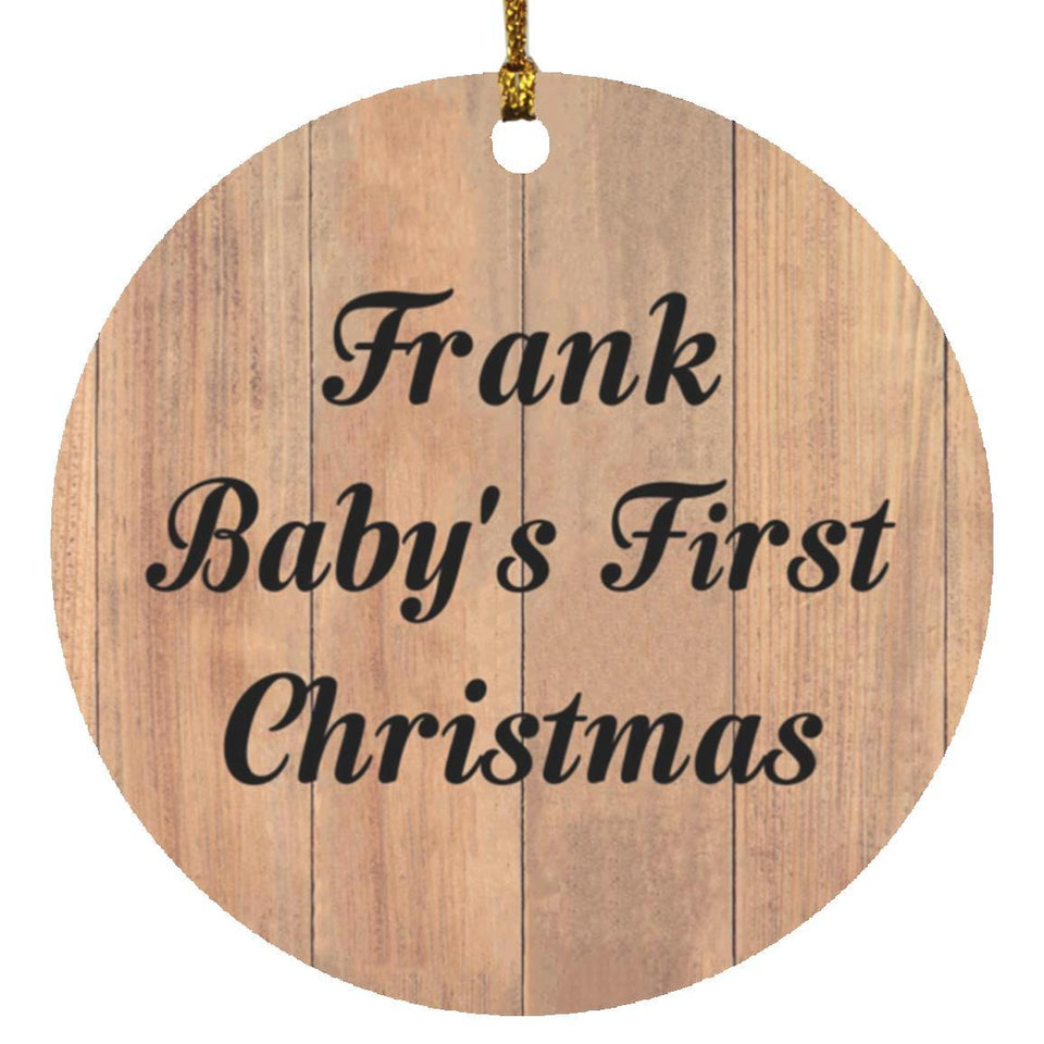 Frank Baby's First Christmas - Circle Ornament C