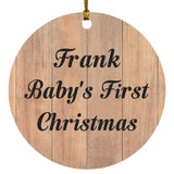 Frank Baby's First Christmas - Circle Ornament C