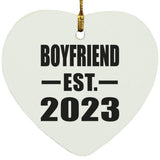 Boyfriend Established EST. 2023 - Heart Ornament