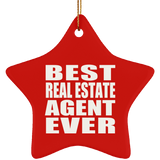Best Real Estate Agent Ever - Star Ornament