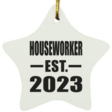 Houseworker Established EST. 2023 - Star Ornament