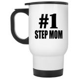 Number One #1 Step Mom - White Travel Mug