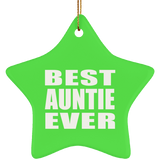Best Auntie Ever - Star Ornament