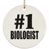 Number One #1 Biologist - Circle Ornament