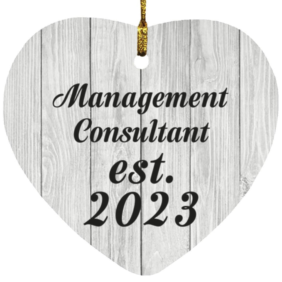 Management Consultant Established Est. 2023 - Heart Ornament F