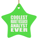 Coolest Market Research Analyst Ever - Star Ornament