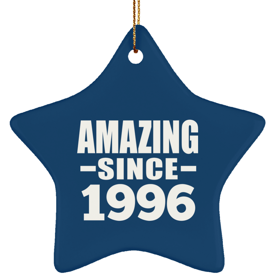 28th Birthday Amazing Since 1996 - Star Ornament