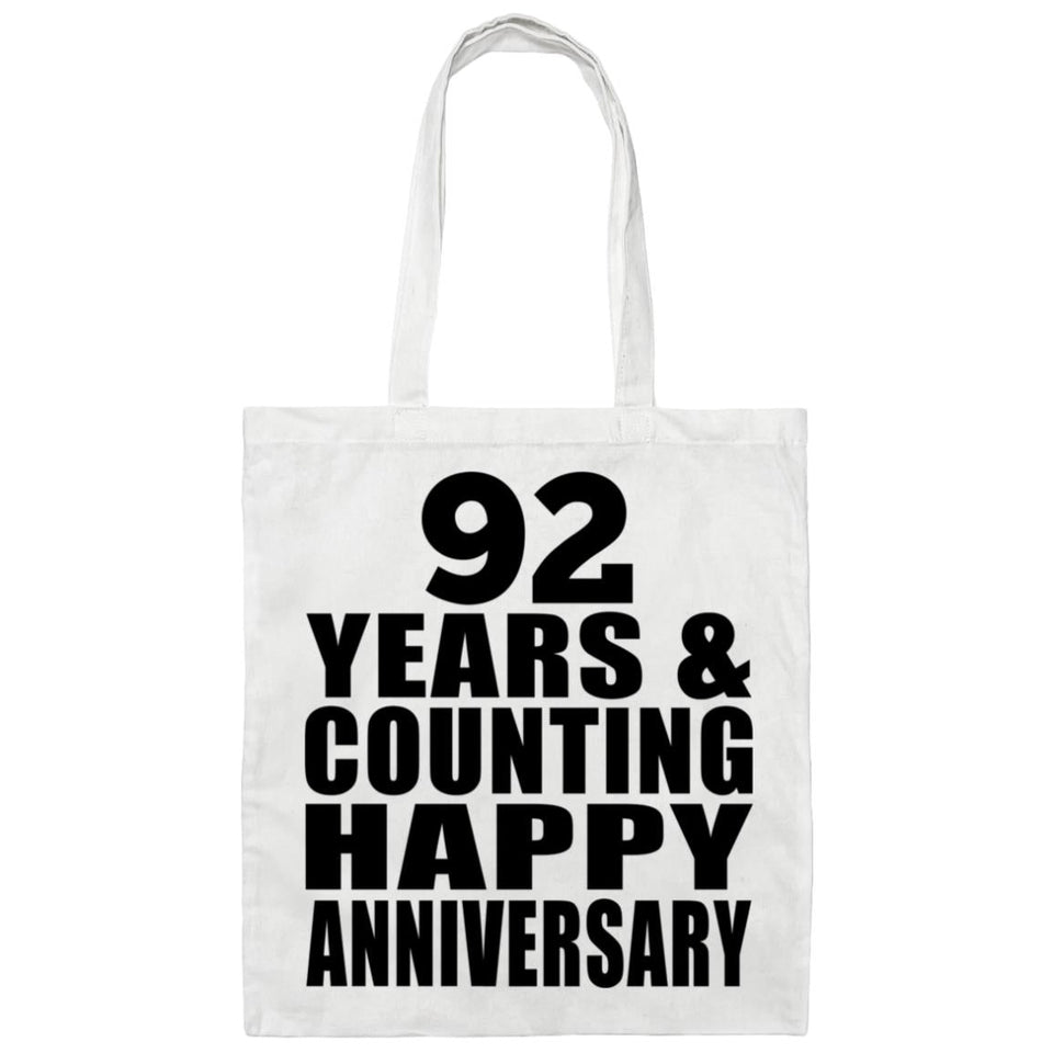 Happy 92nd Anniversary 92 Years & Counting - Tote Bag White