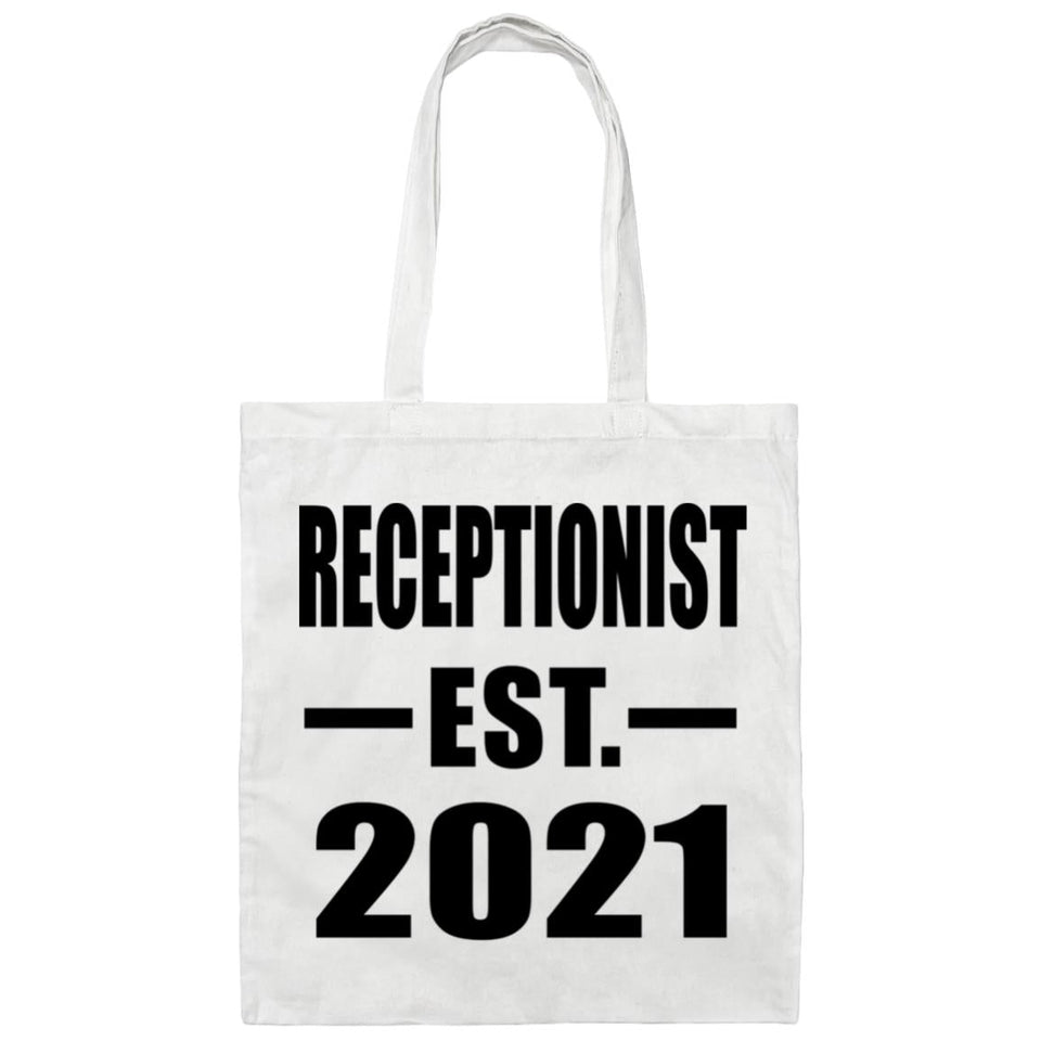 Receptionist Established EST. 2021 - Tote Bag White