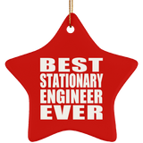 Best Stationary Engineer Ever - Star Ornament