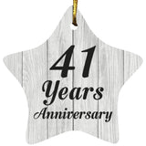41st Anniversary 41 Years Anniversary - Star Ornament F