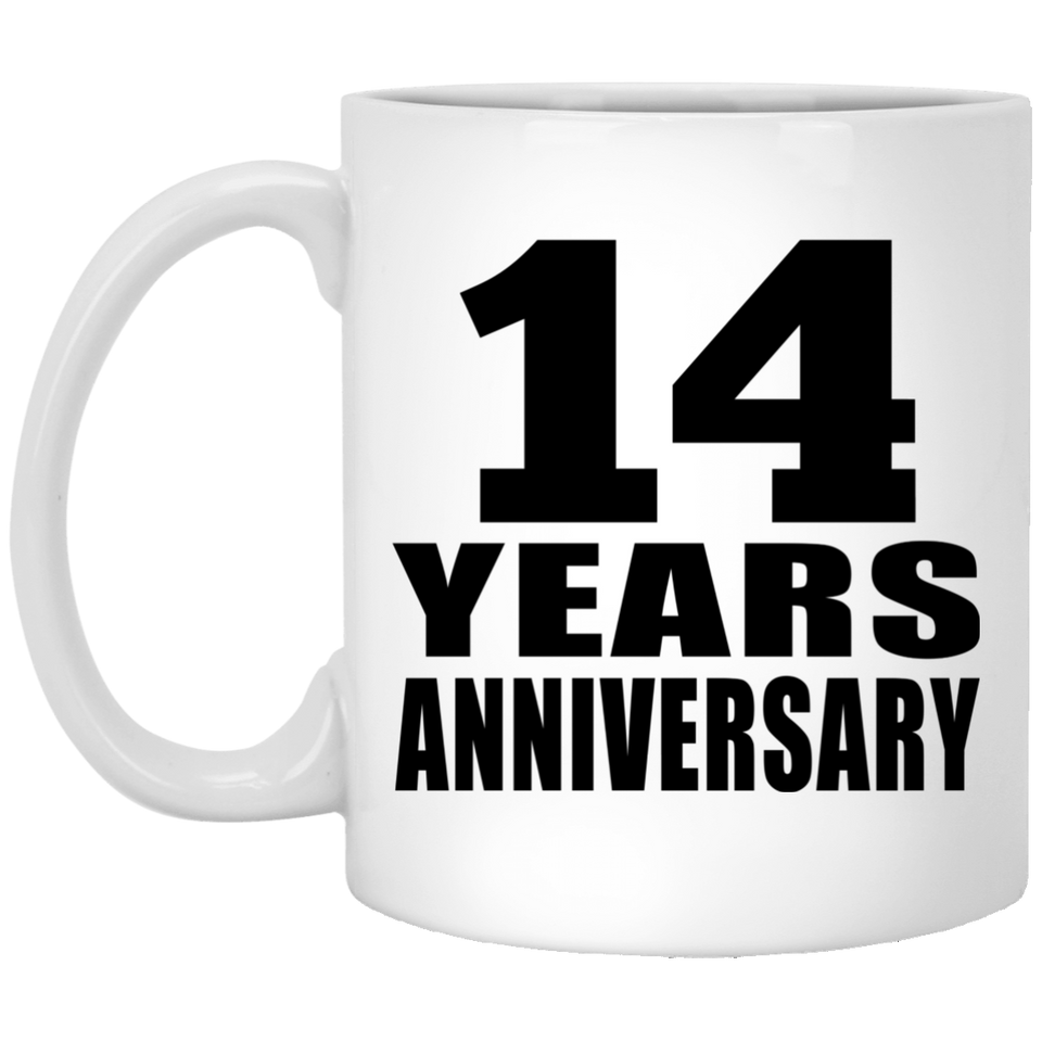 14th Anniversary 14 Years - 11 Oz Coffee Mug