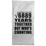 83rd Anniversary Square Root of 6889 Years Who's Counting - Hand Towel