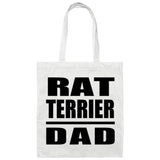 Rat Terrier Dad - Tote Bag White