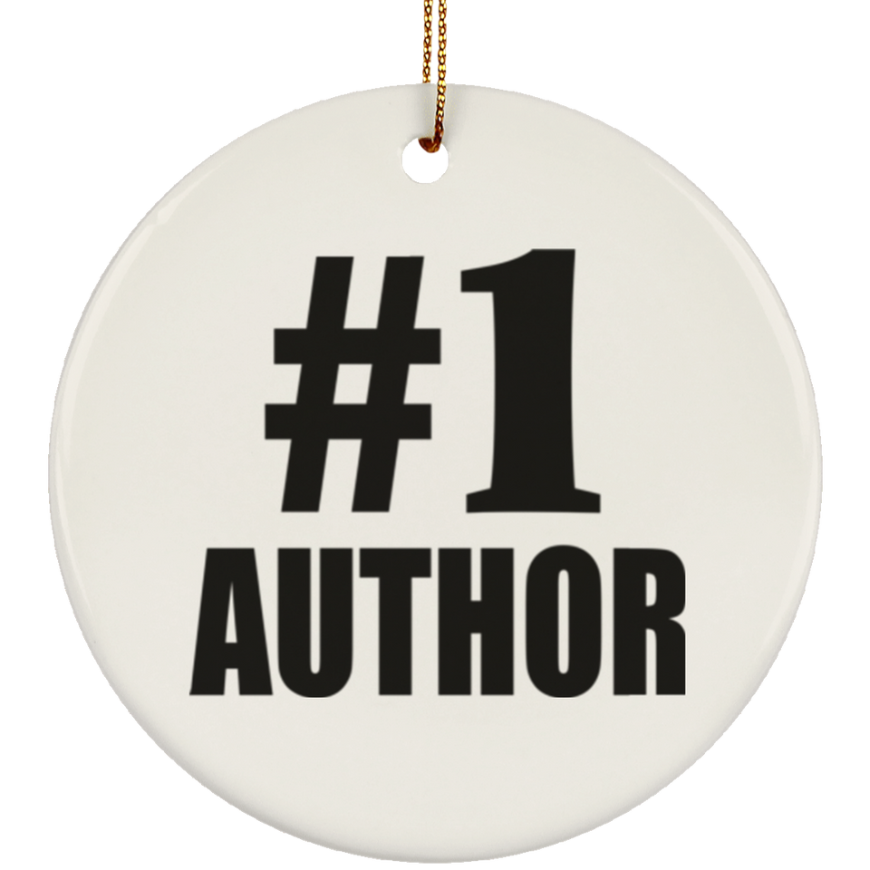 Number One #1 Author - Circle Ornament