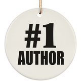Number One #1 Author - Circle Ornament
