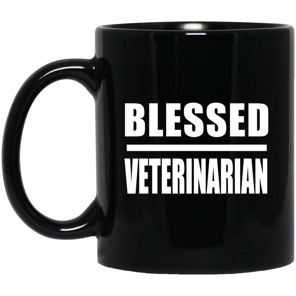 Blessed Veterinarian - 11oz Coffee Mug Black