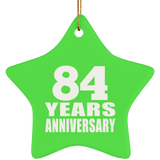84th Anniversary 84 Years - Star Ornament