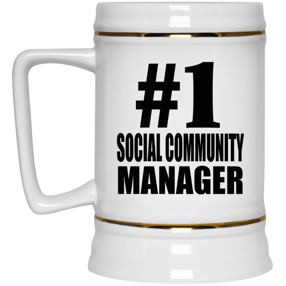 Number One #1 Social Community Manager - Beer Stein