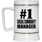 Number One #1 Social Community Manager - Beer Stein
