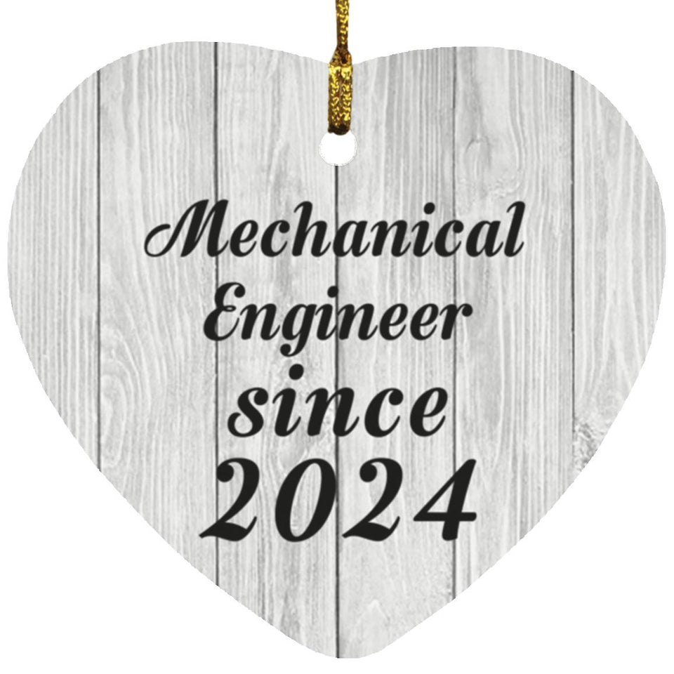 Mechanical Engineer Since 2024 - Heart Ornament F