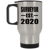 Surveyor Established EST. 2020 - Silver Travel Mug