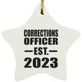 Corrections Officer Established EST. 2023 - Star Ornament