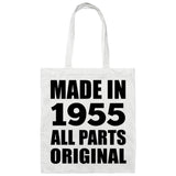 69th Birthday Made in 1955 All Parts Original - Tote Bag White