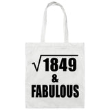 43rd Birthday Square Root of 1849 & Fabulous - Tote Bag White