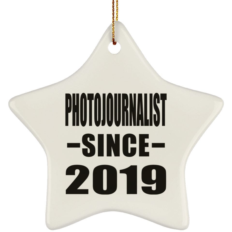 Photojournalist Since 2019 - Star Ornament