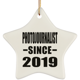 Photojournalist Since 2019 - Star Ornament