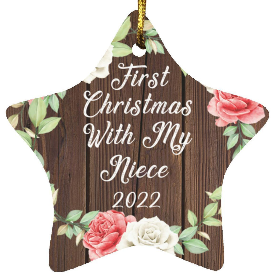 First Christmas With My Niece 2022 - Star Ornament A