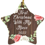 First Christmas With My Niece 2022 - Star Ornament A