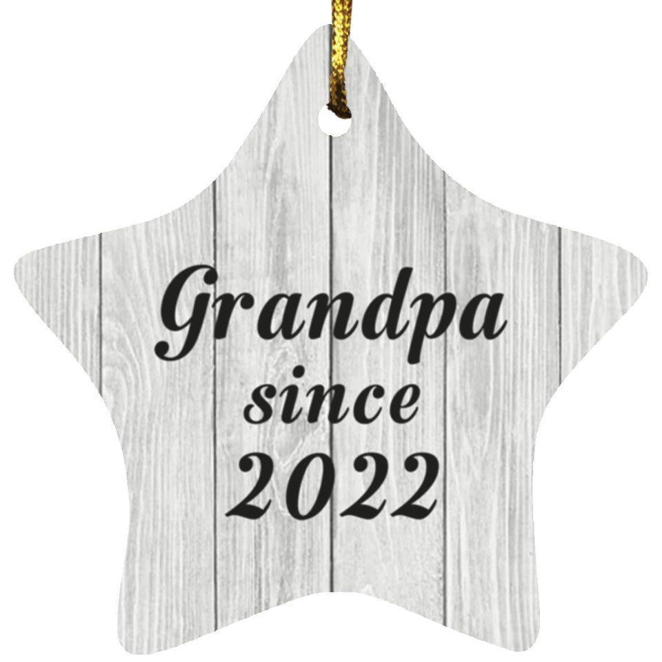 Grandpa Since 2022 - Star Ornament F