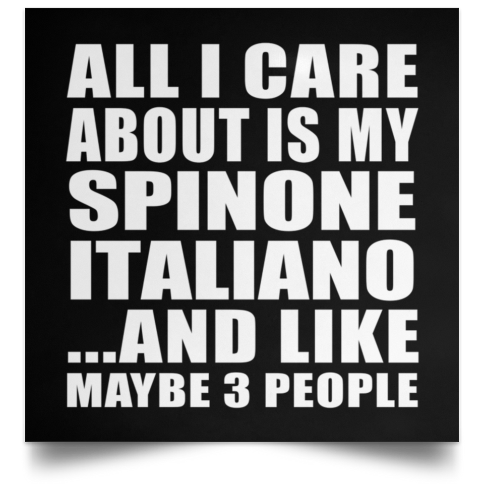 All I Care About Is My Spinone Italiano - Poster Square