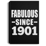 123rd Birthday Fabulous Since 1901 - Canvas Portrait
