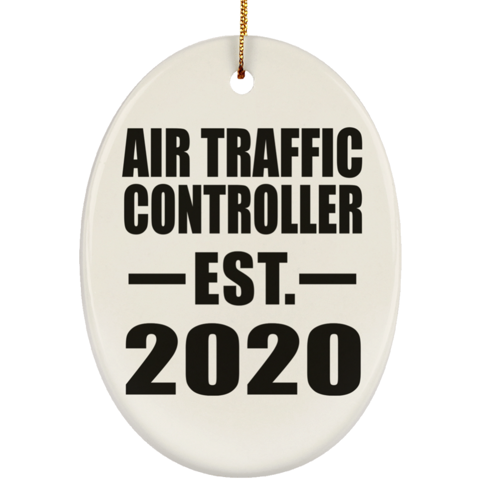 Air Traffic Controller Established EST. 2020 - Oval Ornament