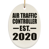 Air Traffic Controller Established EST. 2020 - Oval Ornament